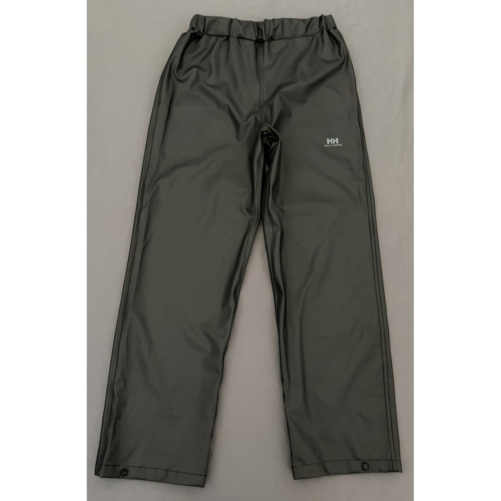 Helly Hansen Rain Pants Size 152/12 Black Voss Waterproof Junior Youth Outdoors